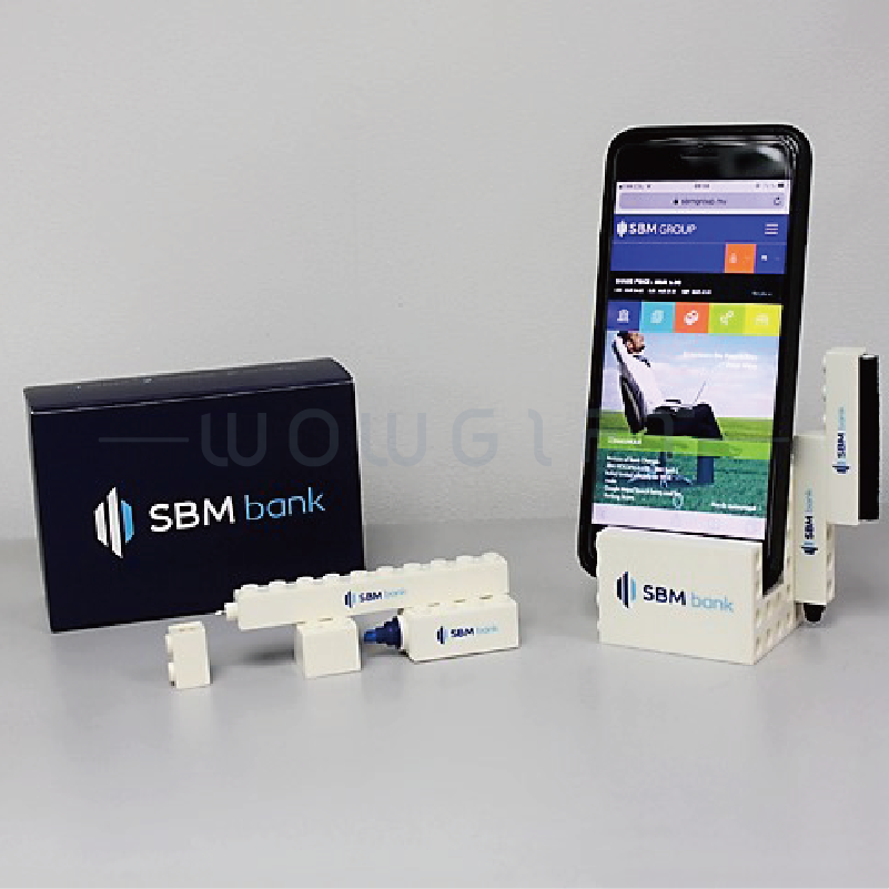 辦公用品七合一筆筒和手機支架套裝