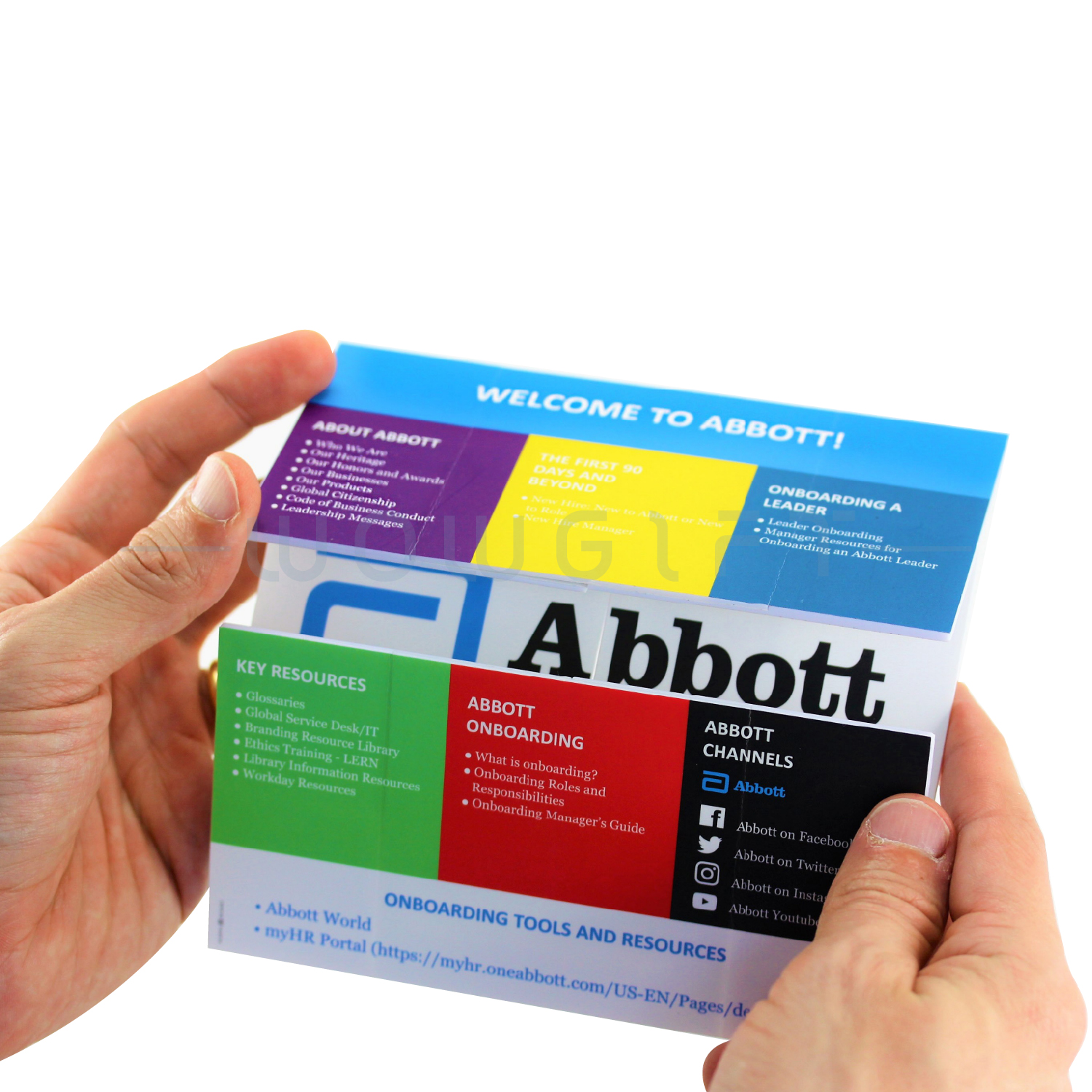 翻轉廣告摺疊卡｜文創宣傳單