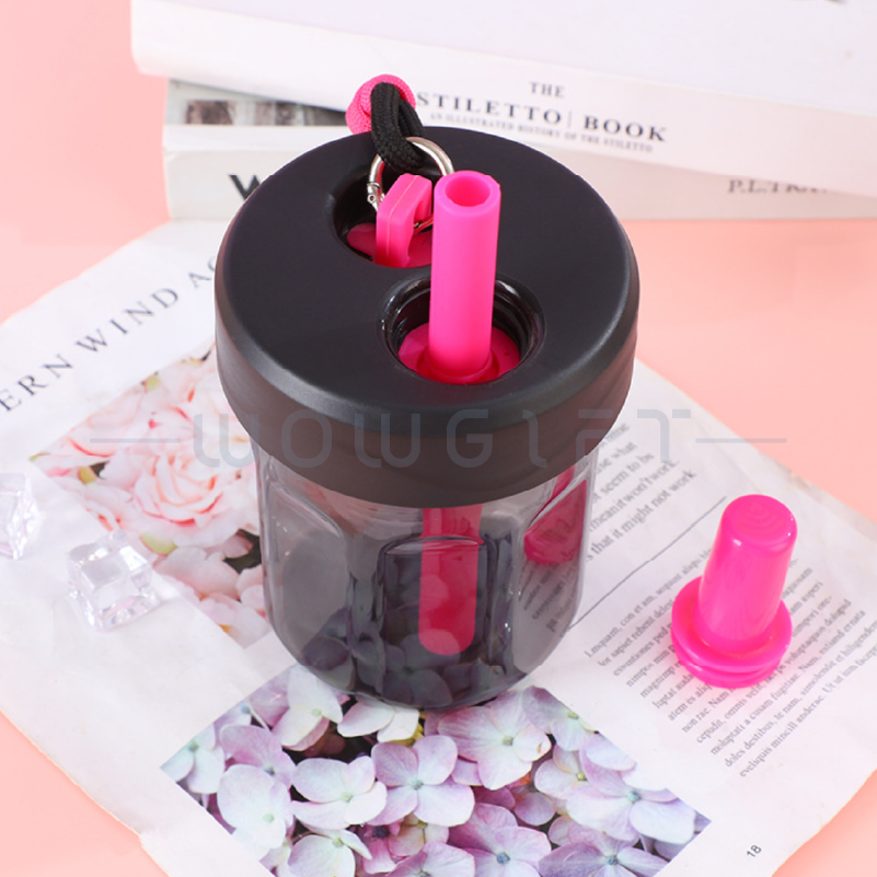 可愛胖胖吸管杯