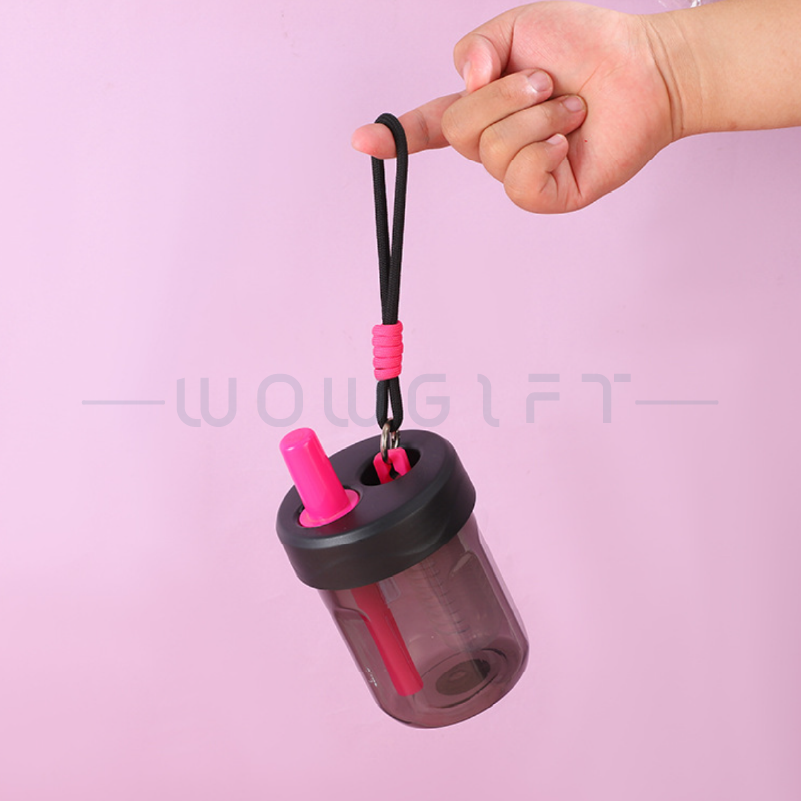 可愛胖胖吸管杯