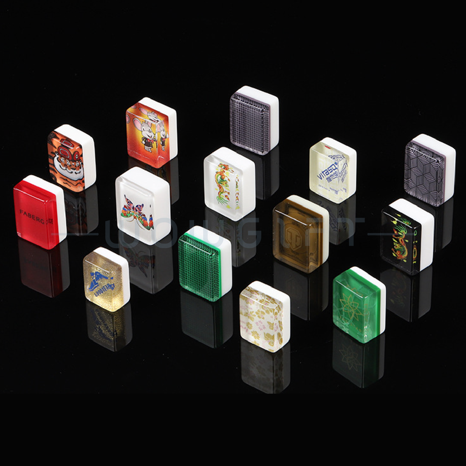 客製化麻將｜皮箱｜水晶壓克力