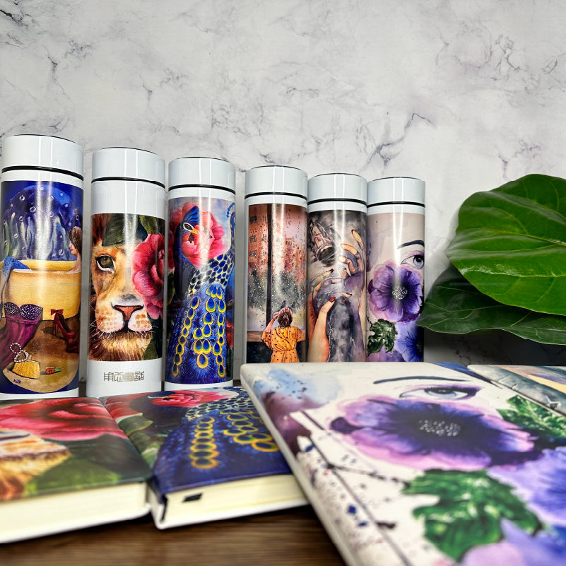 保溫瓶筆記本禮盒