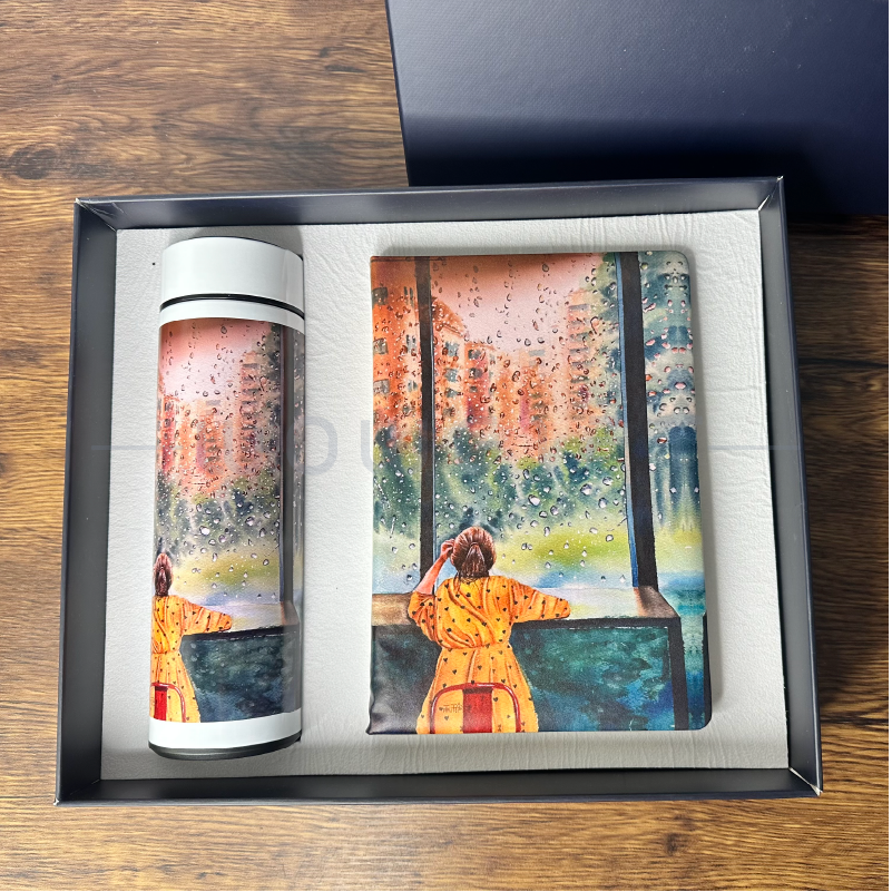 保溫瓶筆記本禮盒