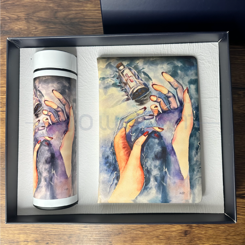 保溫瓶筆記本禮盒