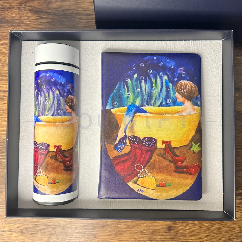 保溫瓶筆記本禮盒