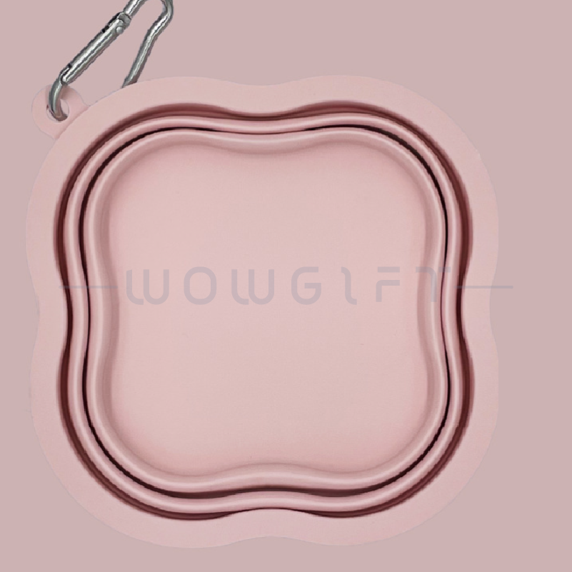 幸運草造型摺疊寵物碗