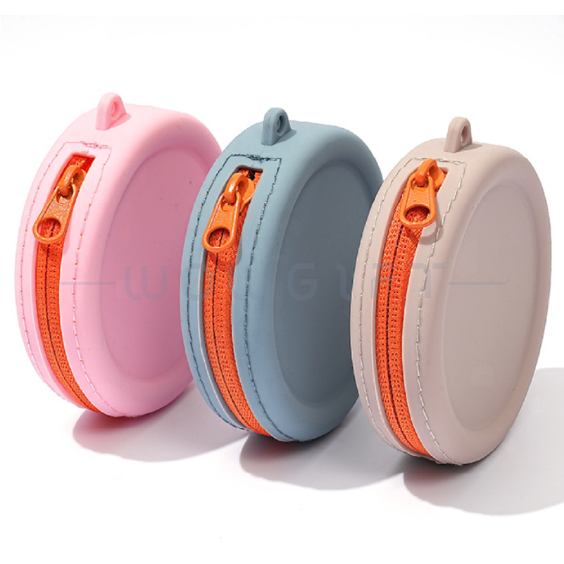 矽膠拉鍊收納包．便攜零錢包 / 耳機收納盒