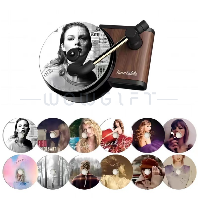 旋轉車載香薰唱片機．唱片式車用香氛