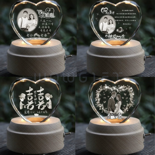 客製水晶雕刻音樂盒