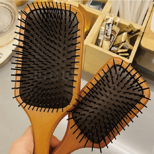 木柄氣墊按摩梳客製．防打結順髮梳．企業禮品