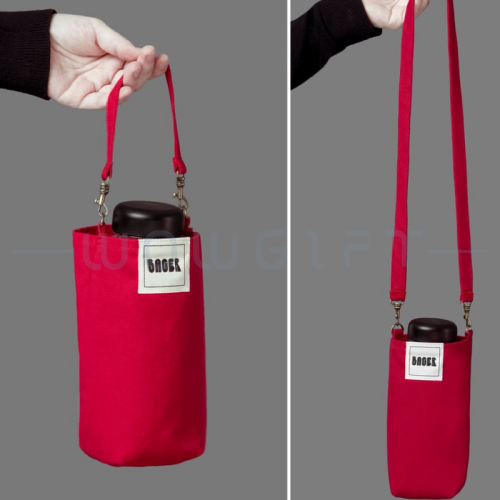 帆布斜背咖啡杯手提袋客製．客製飲料提袋