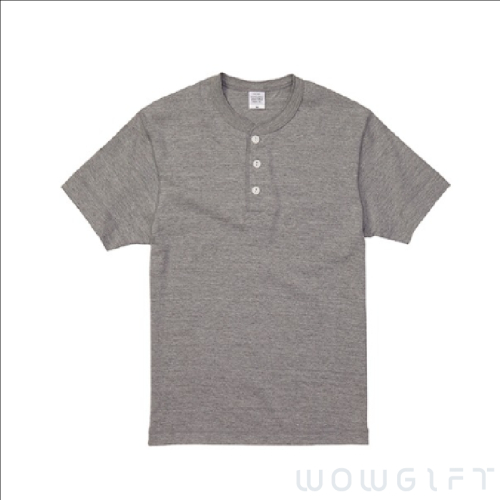 客製亨利領T-shirt．United Athle 5.6oz短袖上衣