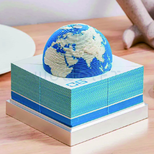 手撕3D地球日曆便條紙