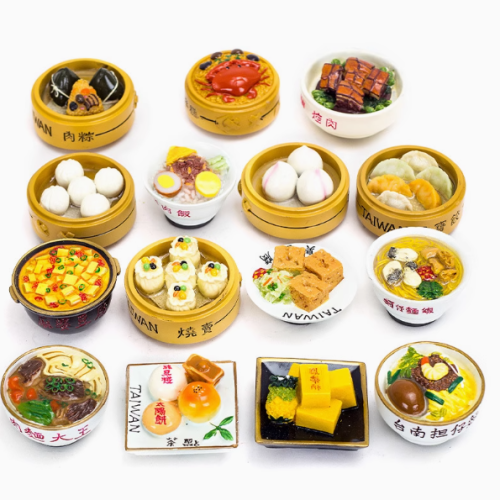 台灣小吃磁鐵．客製仿真樹脂冰箱貼