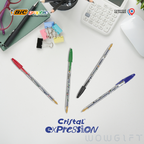 BIC® 比克 Cristal Expression 原子筆．法國製全彩印刷廣告筆