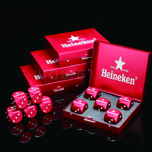 鋁合金骰子酒具套裝客製．桌上互動遊戲