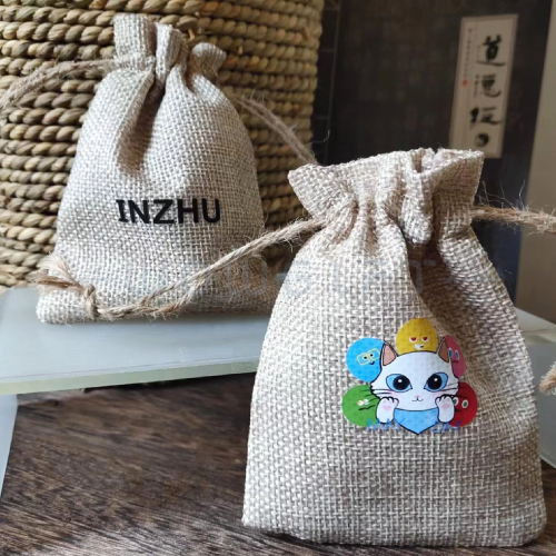 麻布束口袋客製，環保麻布小物袋