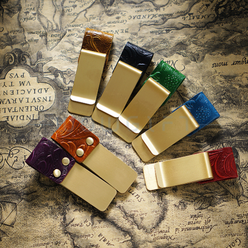 黃銅筆扣真皮筆夾．手帳專用筆夾