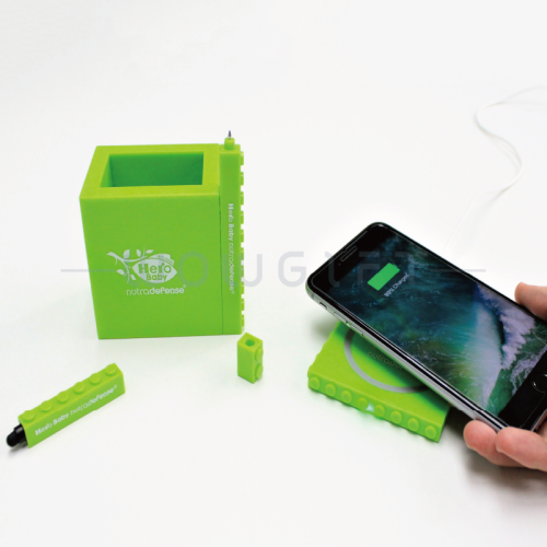 客製無線充電盤．積木文具
