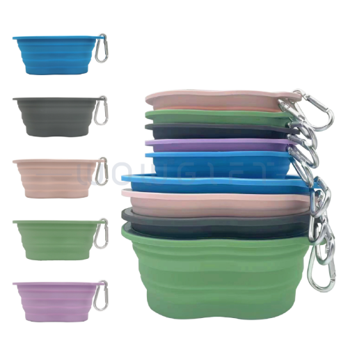寵物折疊碗客製．外出隨行．可掛扣